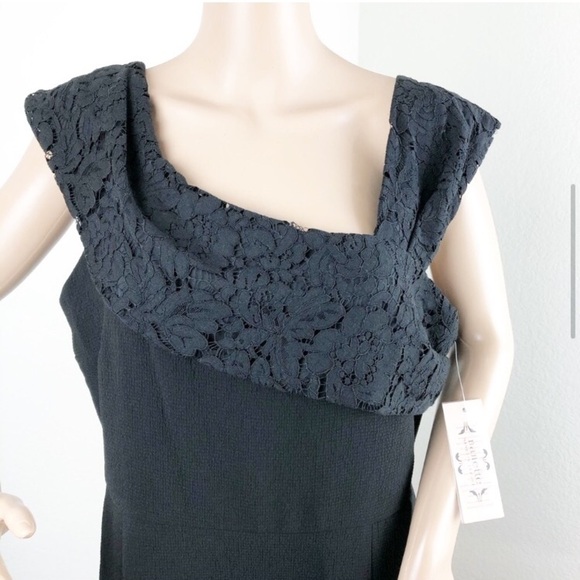 NEW Nanette Lepore Rich Romantics very black dress - Picture 3 of 8